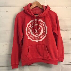 American Eagle red hoodie size medium